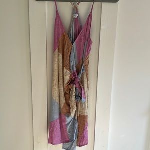 Multicolor wrap dress